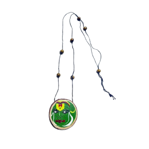Kathakali Handpainted Terracotta Neckpiece